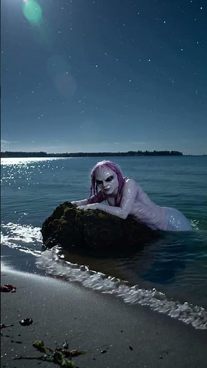 Real Mermaid Caught on Camera at Night – This Footage Is Terrifying #mermaids #mermaid #ocean #sea