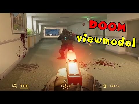 playing CS2 with Doom's viewmodels (SMALLEST viewmodels)