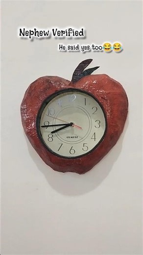 DIY Cardboard Clock Part2 #shorts #cardboardcraft #homedecor