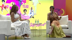 Talk show host Tamron Hall attends Black Women's Expo, visits ABC7 Chicago