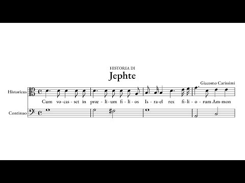 Giacomo Carissimi – Historia di Jephte