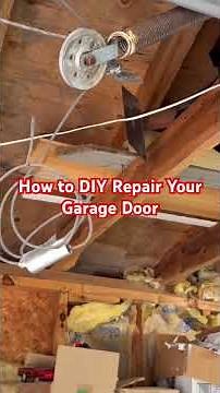 How to DIY Repair Your Garage Door Cable When Yours Breaks #shortvideo #diy #shortsvideo #shorts