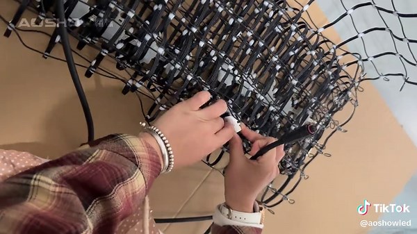 Real-time Interactive HDMI Signal, Flexible P50 2D LED Grid Light Display IP66 If you interested, feel free contact us 📧EM: aoshowled@gmail.com 📱WS: 86-15814606309