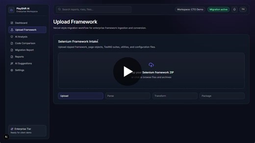 PlayShift AI: AI-Powered Selenium to Playwright Migration | AKHIL REDDY G posted on the topic | LinkedIn