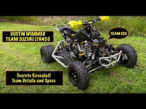 Dustin Wimmer Team Suzuki LTR450 Race ATV Quad Walk Around & Details