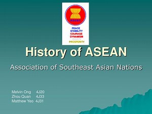 History of ASEAN - SlideServe