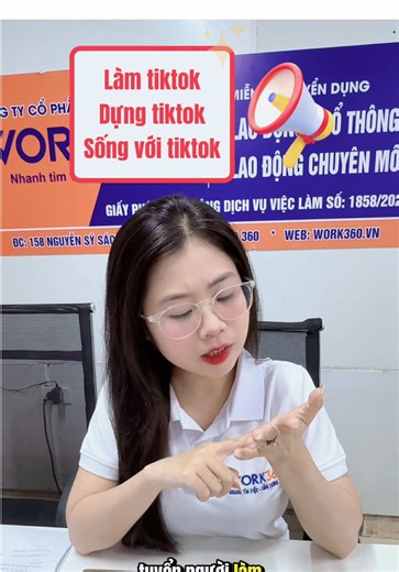 Tuyển Dụng Work360 trên TikTok