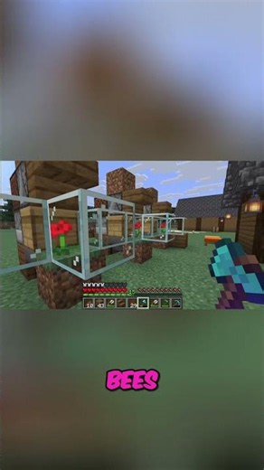 Minecraft Bee Farm: Easy Honeycomb Farm Tutorial! #shorts