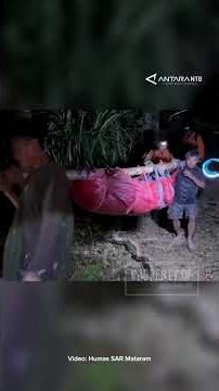 Evacuation process of an injured Chinese hiker on Mount Rinjani