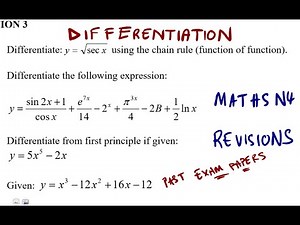 Mathematics N4 DIFFERENTIATION April 2021 Revisions ‪@mathszoneafricanmotives‬