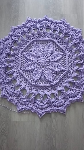 crochet mandala rug #155 easy pattern