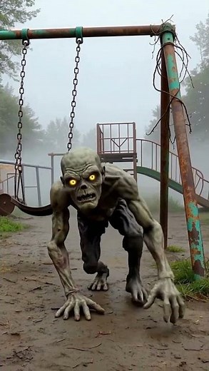 The Playground Screams at Night… #ZombieChild #NightmareMode