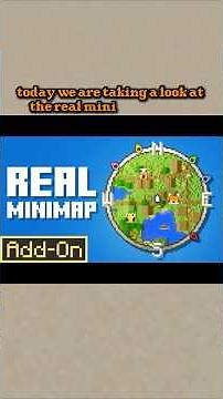 Real Mini Map Add-on - Minecraft Add-on Review #fyp #minimap #addon #review #minecraft #gaming #fun
