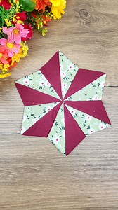 845K views · 12K reactions | Passionflower-Inspired Patchwork Design – Easy Fabric Star Tutorial #patchwork | Narin handicrafts | Facebook