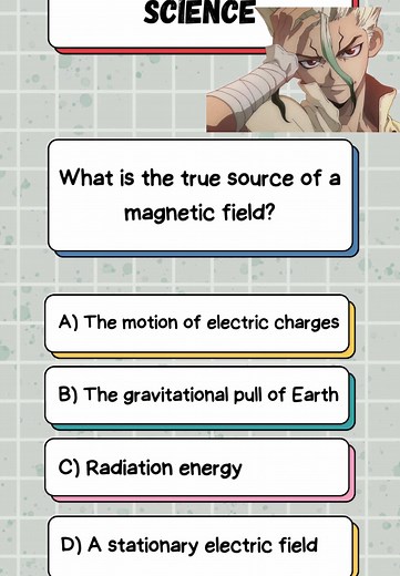 Magnetic fields?🤔🧪 | Senku Science #drstone #quiz #science #fyp #senku