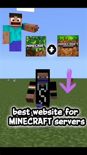 BEST SERVER WEBSITE FOR MINECRAFT PE AND JAVA 🤔✔️💯 #ytshorts #ytviral #server #mincarftshorts
