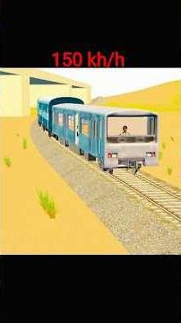 150 Speed Train Run in Indian Vehicle Simulator 3D 🚆 | Full Speed Gameplay