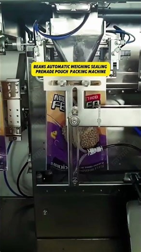 Beans Automatic Weighing Filling Small Premade Pouch Packing Machine #premadepouchpackingmachine
