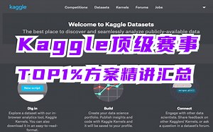 超实用！圈内最好最清晰的【机器学习Kaggle顶级赛事Top1%方案精讲与实践】完整合集，3小时带你攻破实战壁垒！！！
