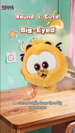 4-Inch Garfield Plush Charm | Licensed Plush Toy for Retail & Arcade #garfield #licensedtoy