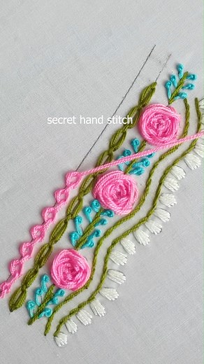 67K views · 563 reactions | New Embroidery Design By secret hand stitch | Secret Hand Stitch | Facebook