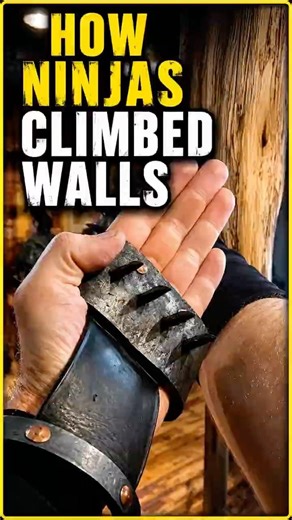 How Ninjas Climbed Walls Using Iron Claws #Ninja #Samurai #History #MilitaryHistory