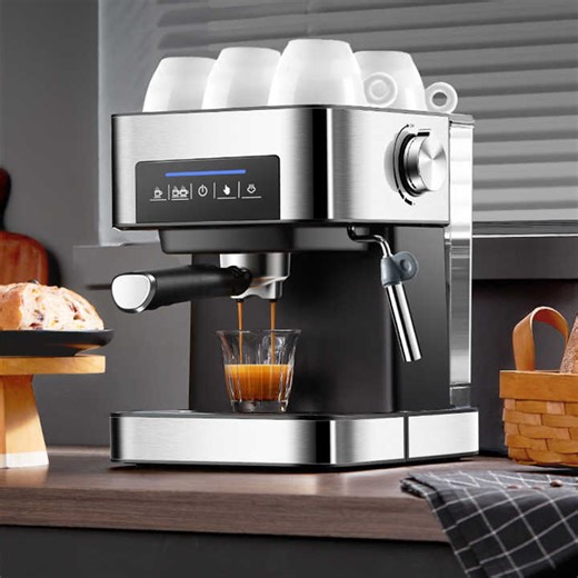 Fully Automatic Coffee Machine Digital Intuitive Touch Screen Commercial and Home Espresso Coffee Machine with Milk