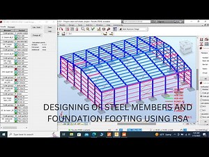 DESIGNING OF STEEL WAREHOUSE USING ROBOT STRUCTURAL WITH EUROCODE (MEMBER & FOOTING DESIGN) PART 3