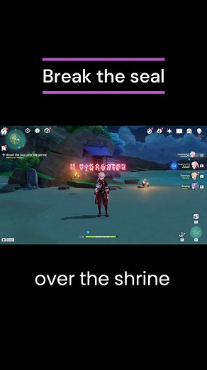 How to break the seal over the Shrine at Watatsumi Island (Eye of Watatsumi) #genshinimpact