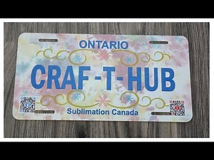 Using Cricut AutoPress to Sublimate on License Plate Style Aluminum Plate