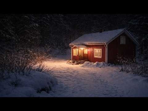 A blizzard struck the lonely house deep in the forest, accompanied by howling wind and falling snow