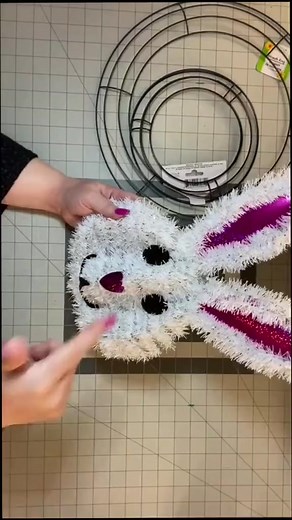 Learb gow to make a cute bunny wreath with me. You will find the supplies at your local dollar tree, walmart or craft supply store. I made this video on my YT site a couole of yeara ago. #julieswreathboutique #learnwithme #learnwithtiktok #dollartreediy #dollartreehacks #craftingtiktok #craftingmadeeasy #easterbunny