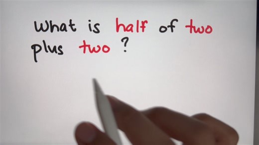 What is half of two plus two? | Philippine Review Center