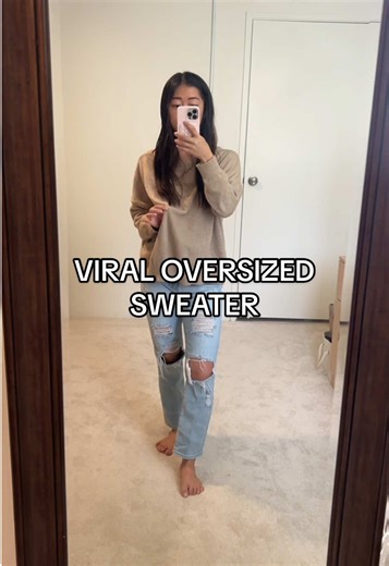 #ad Size up! Fall Winter Oversized Sweater #sweater #oversizedsweater #tiktokshopblackfriday #tiktokshopcreatorpicks Disclaimer: This video is for informational and promotional purposes only. I am sharing my personal experience with the Zhichun Clothing Scoop Neck Sweater. I am not the manufacturer or seller of this product. For questions regarding sizing, materials, colors, or order issues, please contact the seller or manufacturer directly. Product Variability: Colors, sizing, and fit may appe
