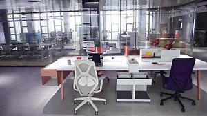 Custom Office Furniture wooden table computer office desk workstation ergonomic chair with office partitions storage cabinet