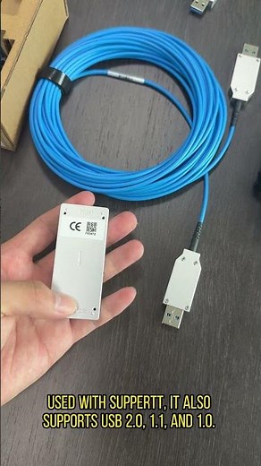 Interference-Free Connectivity? Must see this fiber optical USB3 extension cable-Go 100% Fiber #aoc