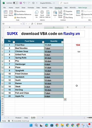 Hàm SUMX cộng text trong excel | Download: https://x.flashy.vn