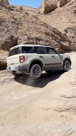 34K views · 142 reactions | The Ford Bronco Sport may be known as the “baby Bronco,” but it’s getting a piece of its big sibling’s ruggedness for 2025. There’s now a Sasquatch package available for the Outer Banks and Badlands models, and it comes with skid plates, all-terrain tires, and an upgraded suspension. We got the chance to drift around in some sand and climb up some rocky passes in the Badlands Sasquatch. | Car and Driver | Facebook