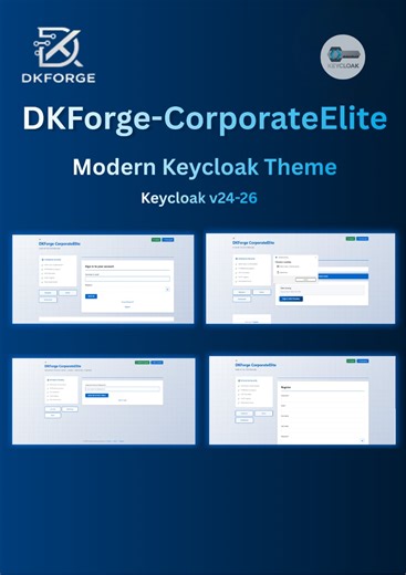DKForge CorporateElite Theme for Keycloak - Authentication Flows Demo