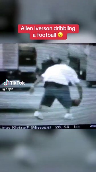 ESPN (@espn) - Allen Iverson: Dribbling Skills with a Football
