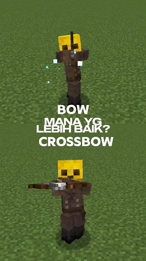 Perbandingan Bow dan Crossbow di Minecraft