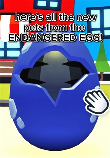 Discover All New Pets from the Endangered Egg in Adopt Me!