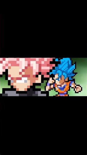 goku vs goku black #spriteanimation #shorts #dbz #fananimation #gokuvsgokublack