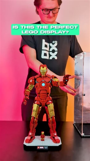 Boxxco on Instagram: "This display is perfect! 🤖 #lego #legodisplaycase #displaycase #boxxco #legomarvel #afol #ironman"