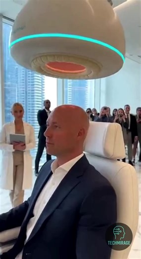 POV: Instant hair technology tested live in Dubai 🇦🇪🤖 Would you try this? #FutureTech #HairTransplant #Robotics #TechTok #OddlySatisfying