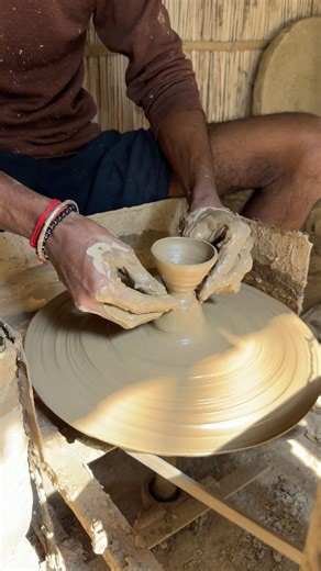 The process of making clay tea cups