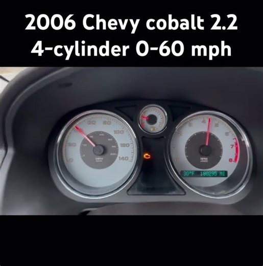 2006 Chevy cobalt 2.2 4-cylinder 0-60 mph