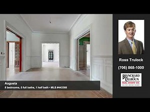 Homes for sale Augusta GA $1,595,900 Blanchard & Calhoun