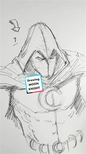 How to Draw Moon Knight: Marvel Comic Book Tutorial