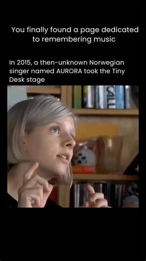 Remembering Music on Instagram: "AURORA – Tiny Desk (2015) Back in 2015, a 19-year-old AURORA walked into NPR’s Tiny Desk and delivered a performance that felt otherworldly from the very first note. Soft, strange, and achingly sincere, her voice filled the room in a way nobody expected — a quiet reminder that sometimes the most powerful moments come from the gentlest places. Follow @rememberingmusic for more moments that defined generations."